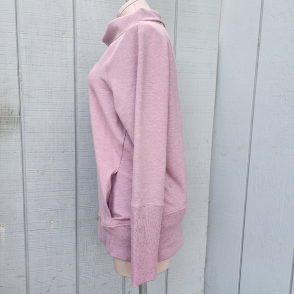 Lululemon Pink High Lines Pullover 8 Mauve Sweater EUC Athleisure Gym - Picture 4 of 12
